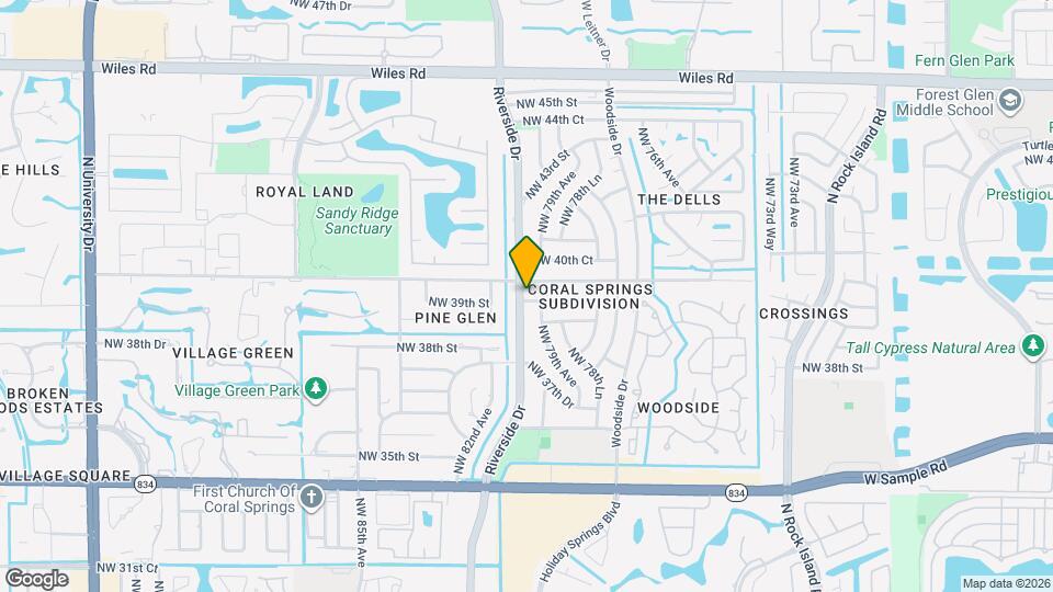 7827 NW 39th Ct Map and Location Details