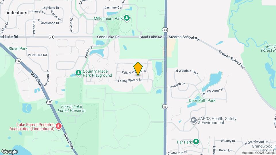 3149 Falling Waters Ln Map and Location Details