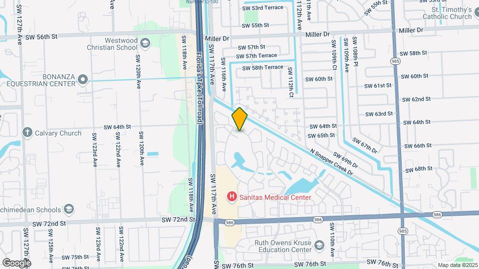 6421 SW 116th Ct Map and Location Details
