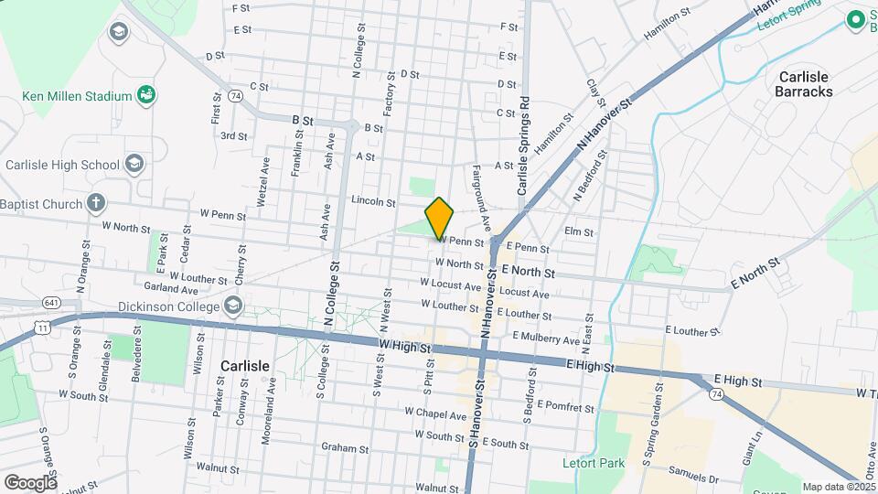 218 N Pitt St Mapa y Detalles de la Ubicación