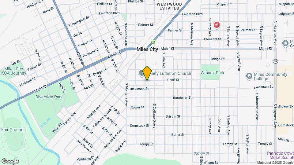 1600 Pearl St Map and Location Details