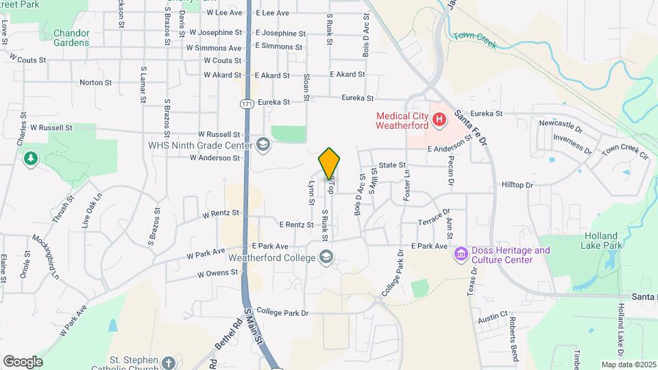 1117 S Rusk St Map and Location Details