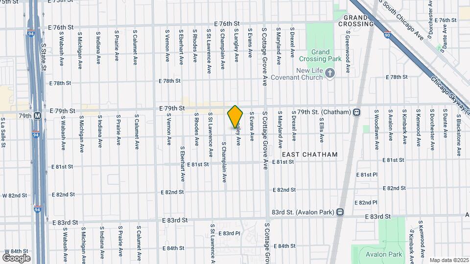 654 E 80th St Map and Location Details