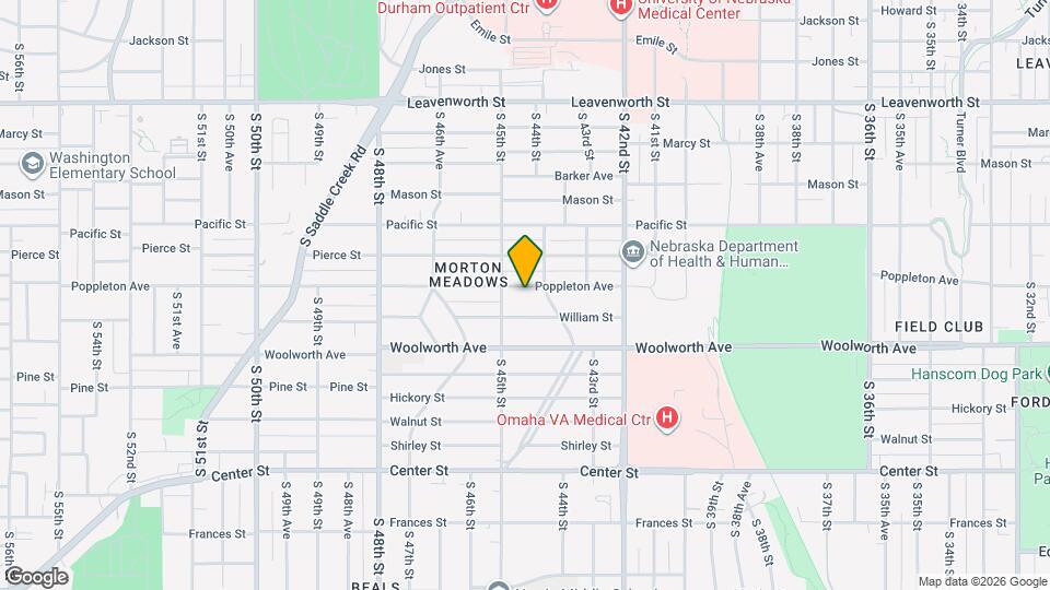 4417 Poppleton Ave Map and Location Details