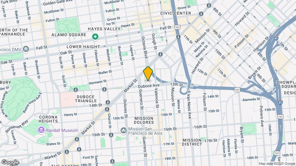 140 Duboce Mapa y Detalles de la Ubicación