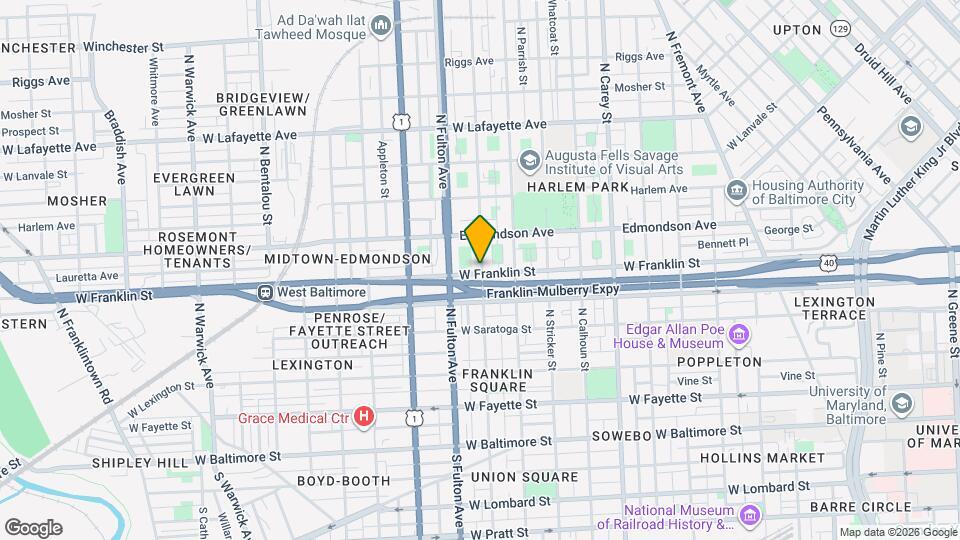 1700 W Franklin St, Unit 2 Map and Location Details