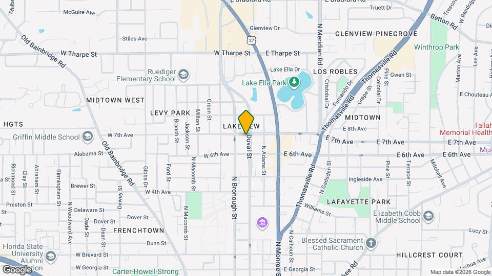 1330 N Duval St Map and Location Details