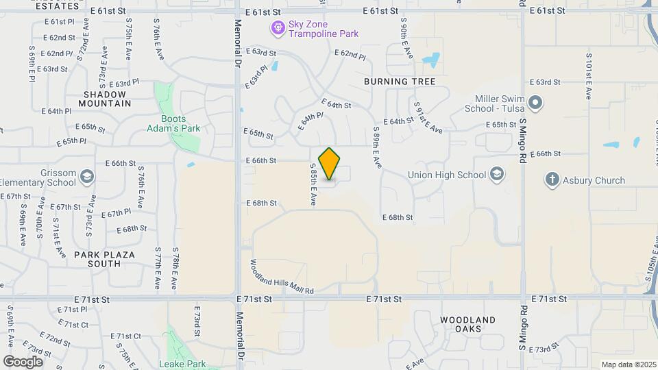 6502 S 83rd East Ave Map and Location Details