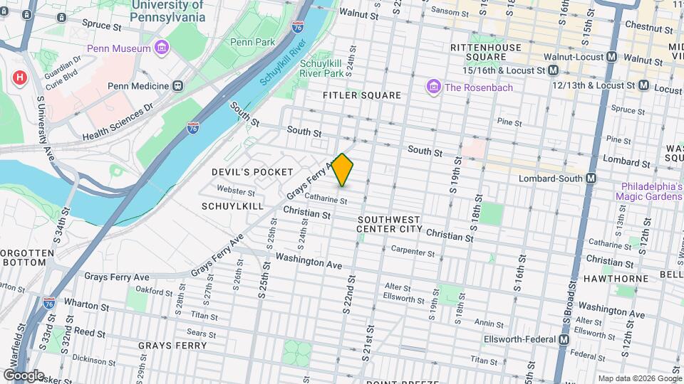 2244 St Albans St Map and Location Details