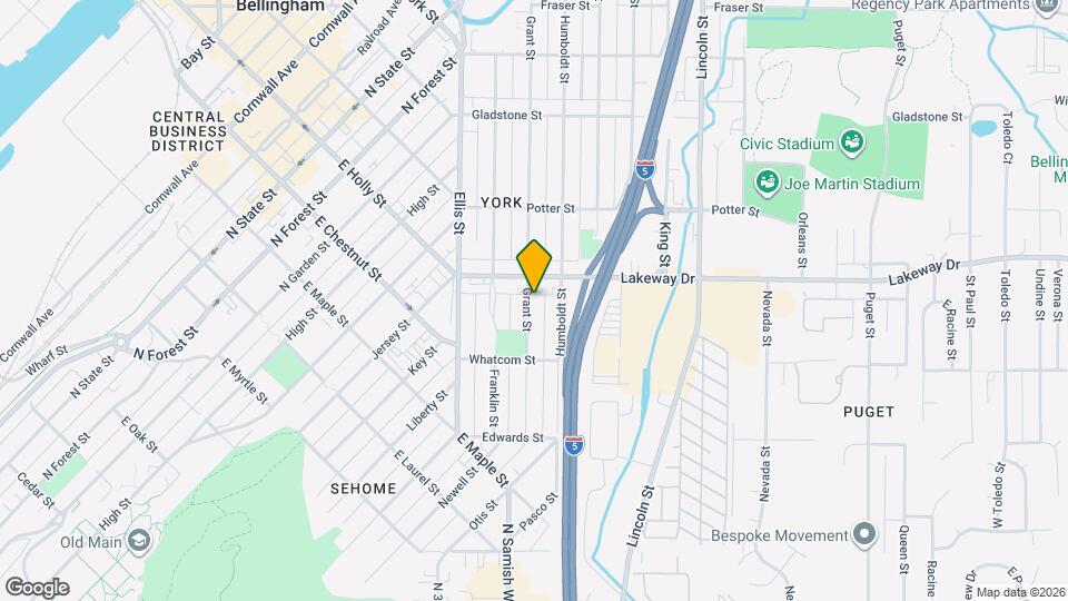 1252 Grant St Map and Location Details