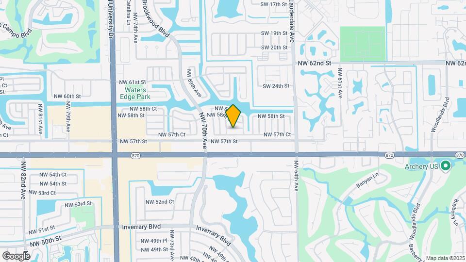 6708 NW 57th Dr Map and Location Details