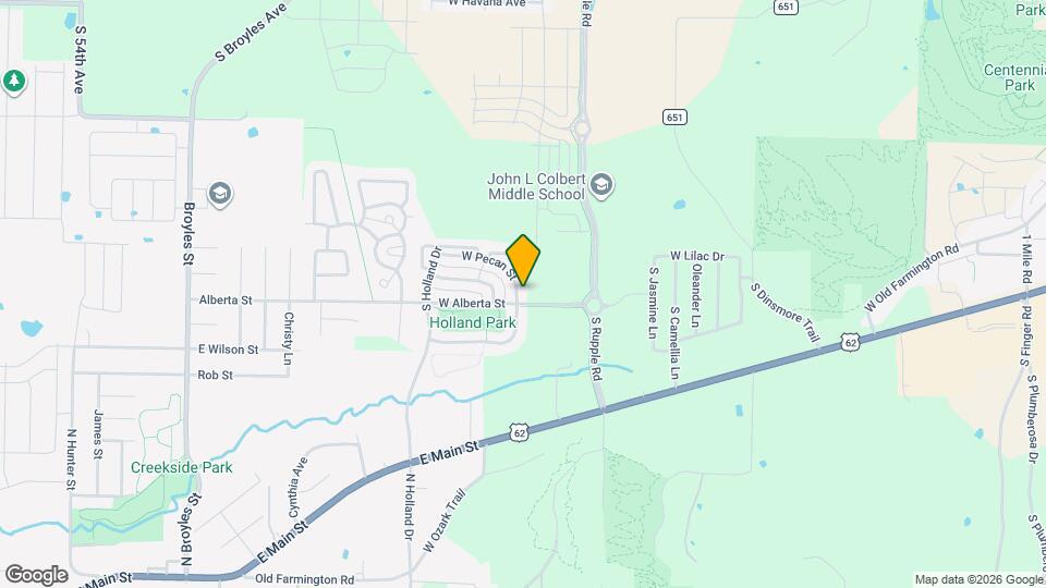 4312 W Pecan St Map and Location Details