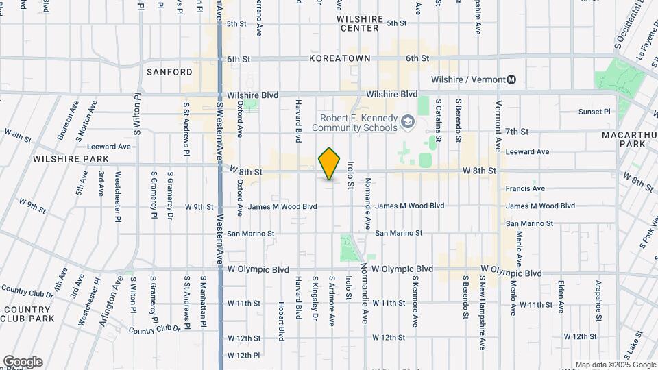 825 S Ardmore Ave Map and Location Details