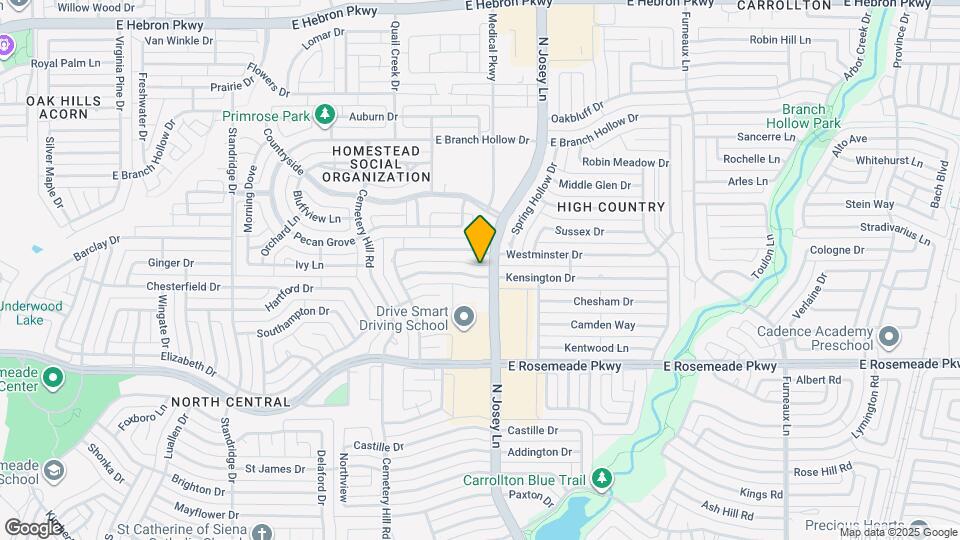 1831 Kensington Dr Map and Location Details