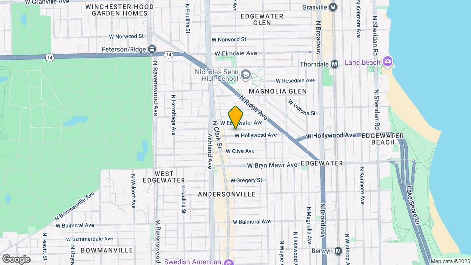 1502 W Hollywood Ave Map and Location Details