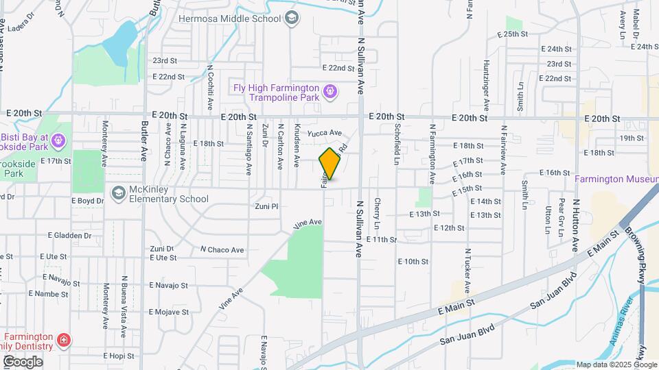 1700 E 15th St Map and Location Details