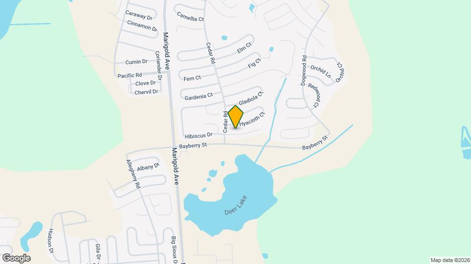 213 Hibiscus Ln Map and Location Details