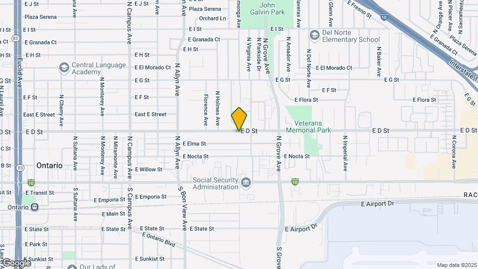 1094 E D St Map and Location Details