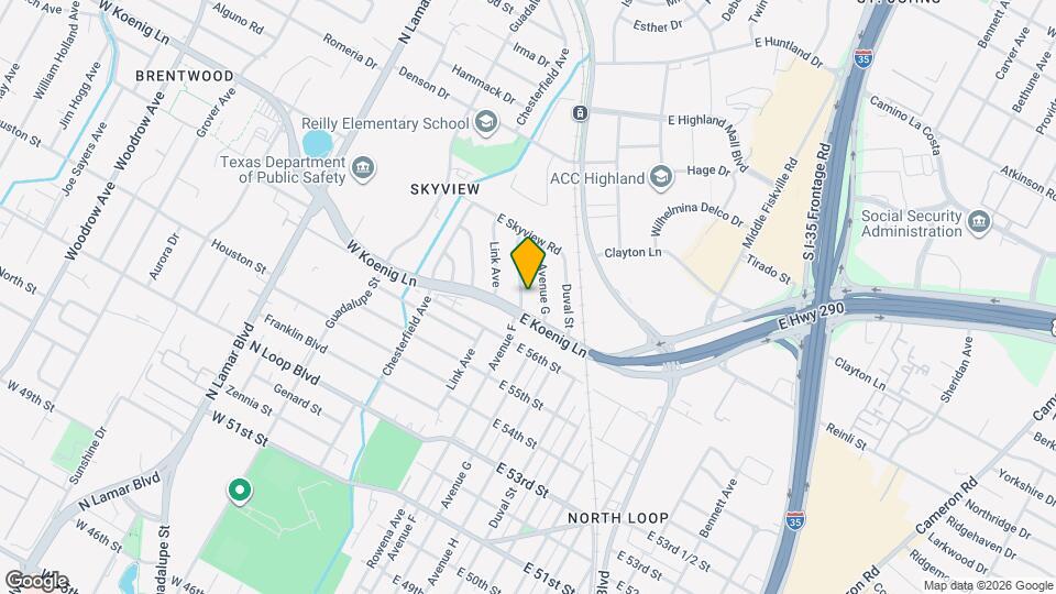 5707 Avenue F Map and Location Details