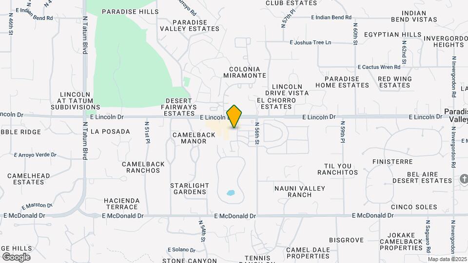 5455 E Lincoln Dr Map and Location Details