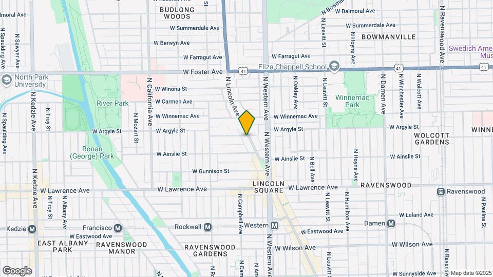 4936 N Lincoln Ave-Unit -Apt 2N Map and Location Details