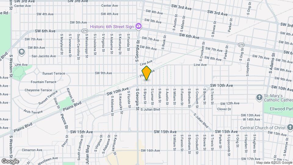 927 S Bryan St Map and Location Details