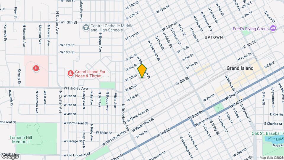 1222 W 6th St Map and Location Details