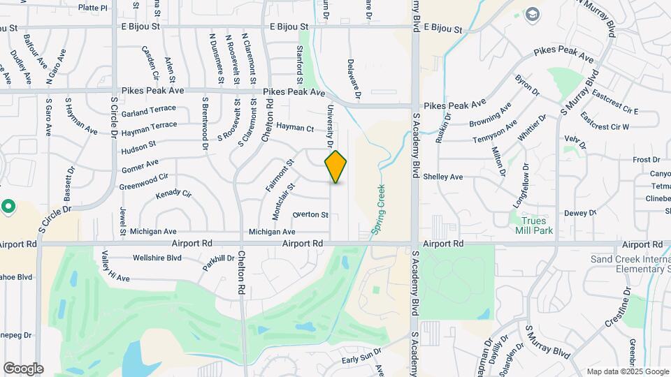 207 University Dr Map and Location Details