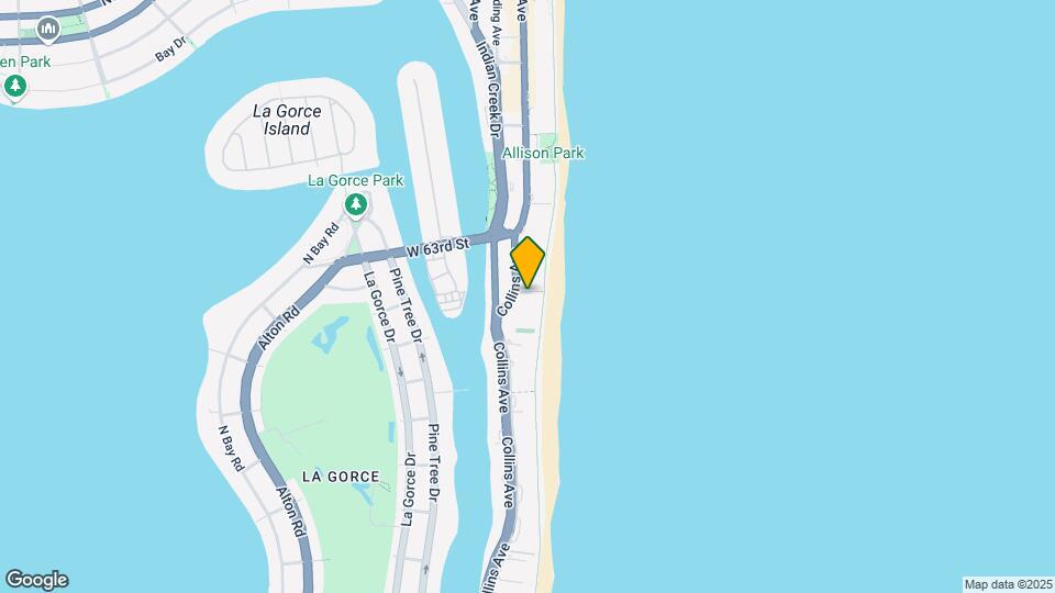 5959 Collins Ave, Unit 706 Mapa y Detalles de la Ubicación