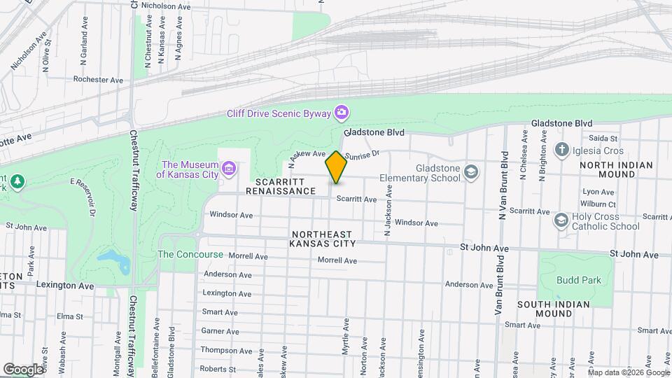 305 N Gladstone Blvd Map and Location Details