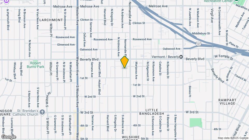 134 N Ardmore Ave Map and Location Details