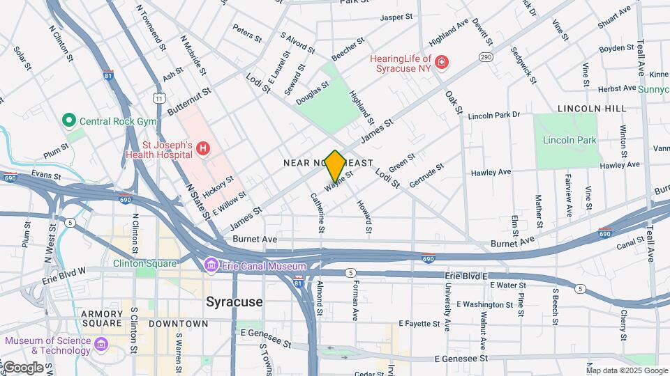 122 Wayne St, Unit Apt 3 Map and Location Details