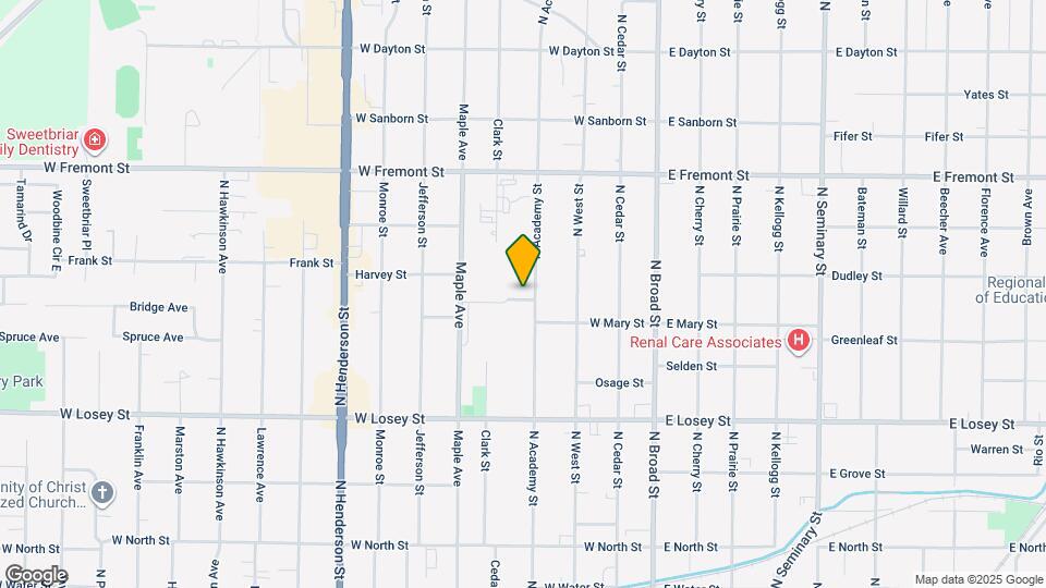 972 N Academy St Map and Location Details