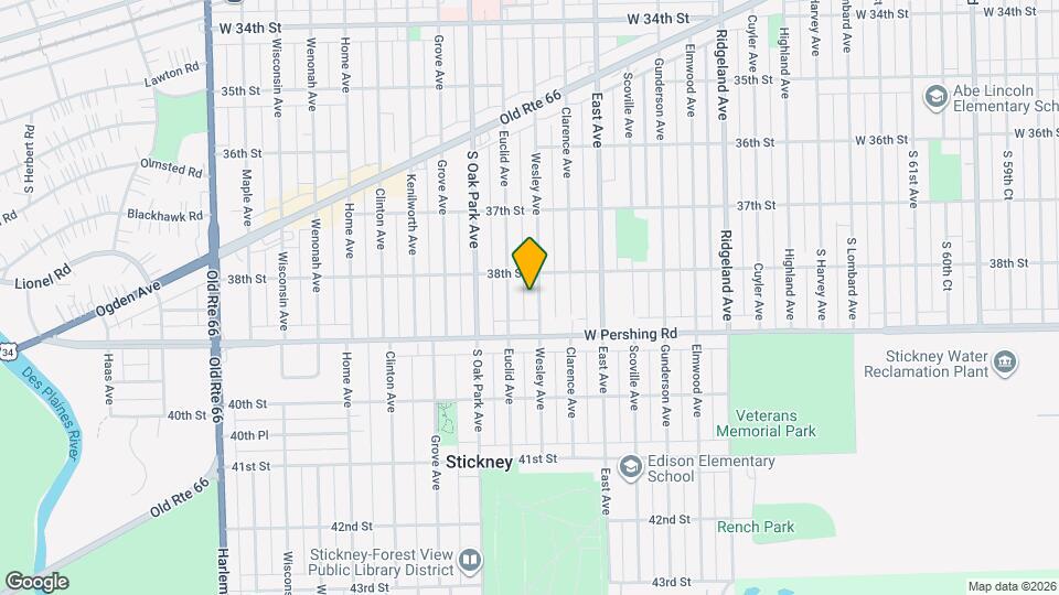 3820 Wesley Ave Map and Location Details