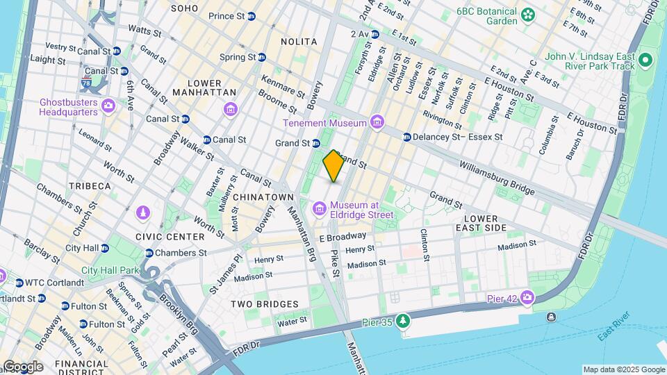 54 Eldridge St Mapa y Detalles de la Ubicación