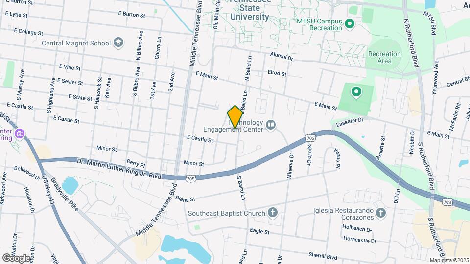 308 S Baird Ln Map and Location Details