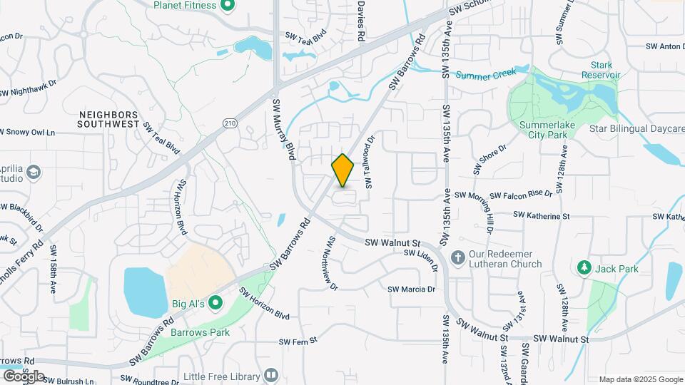 14172 SW Barrows Rd Map and Location Details
