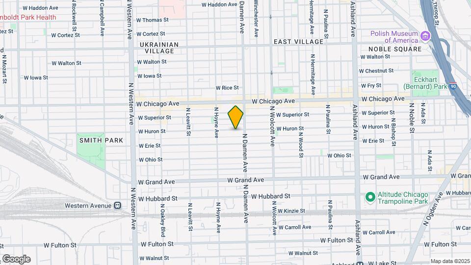 2017 W Huron St Mapa y Detalles de la Ubicación