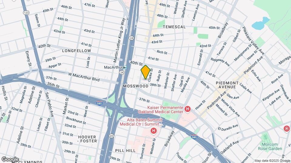 486 38th St Map and Location Details