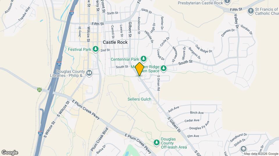 1185 S Gilbert St Map and Location Details