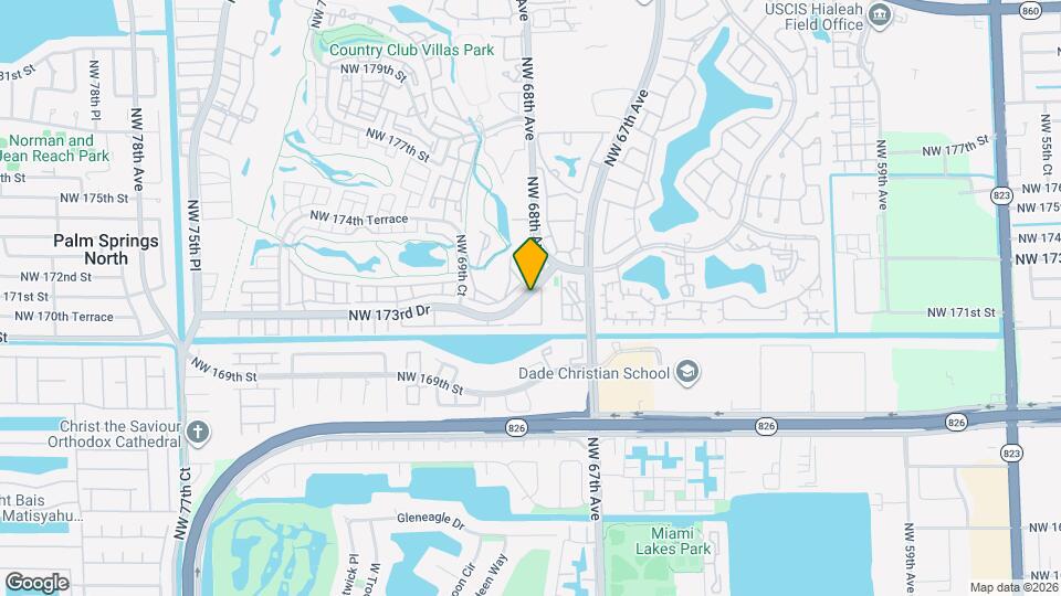 6854 NW 173rd Dr Map and Location Details