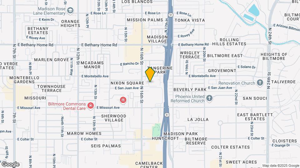 Melrose Villas Map and Location Details
