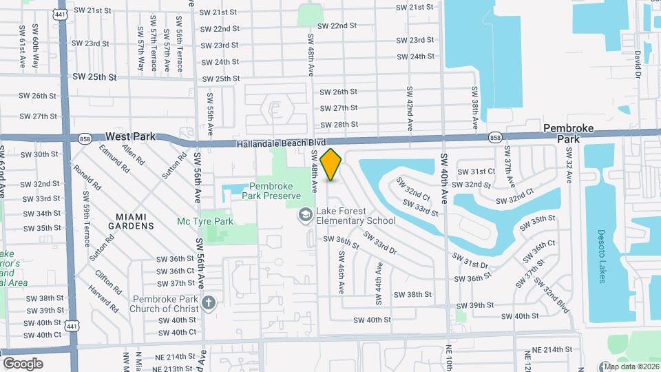 3211 SW 47th Ave Map and Location Details