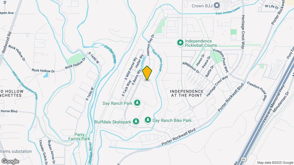 15208 S Park Bluff Way Map and Location Details