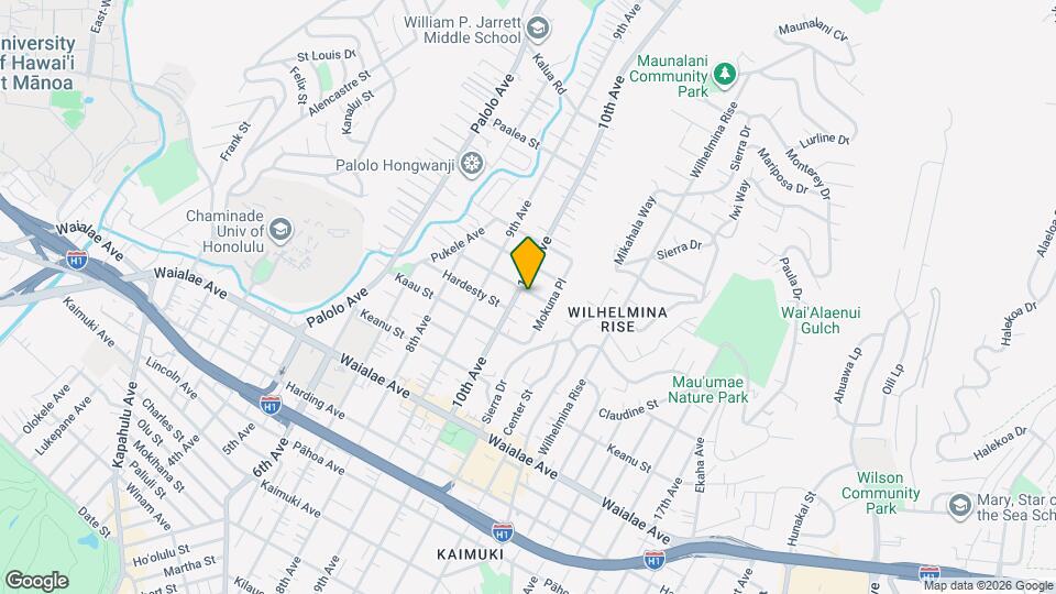 3515 Maluhia St Map and Location Details