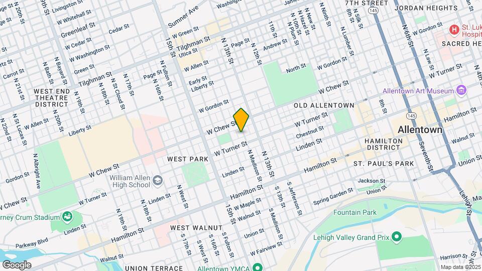 218 N Madison St Map and Location Details