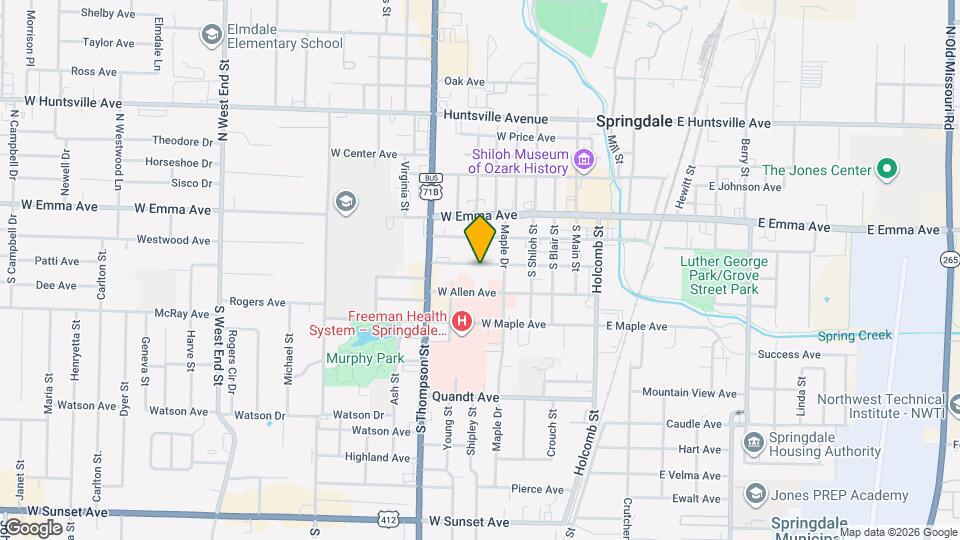 619 W Grove Ave Map and Location Details