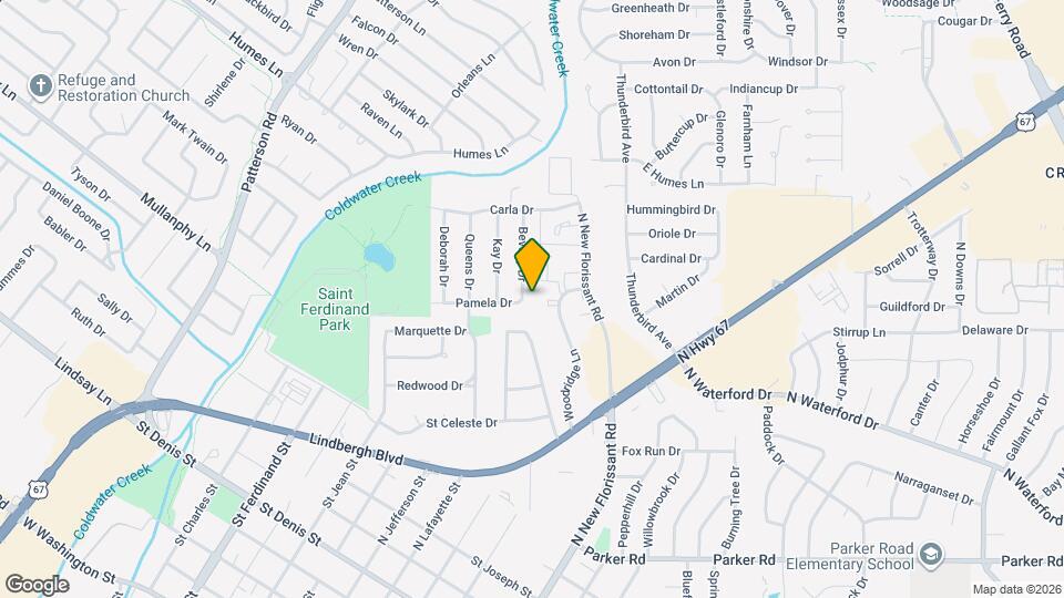 1620 Beverly Dr Map and Location Details