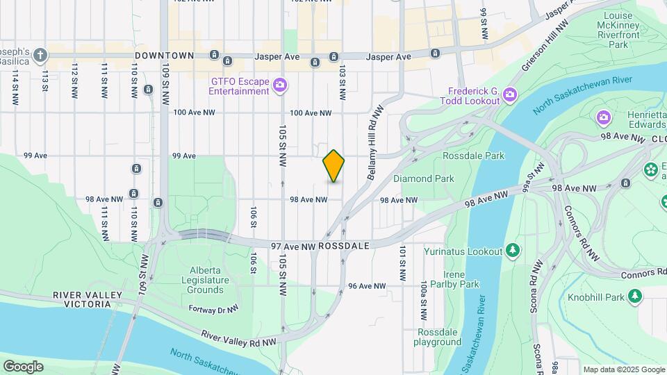 9808-9808-103 103 St NW Map and Location Details