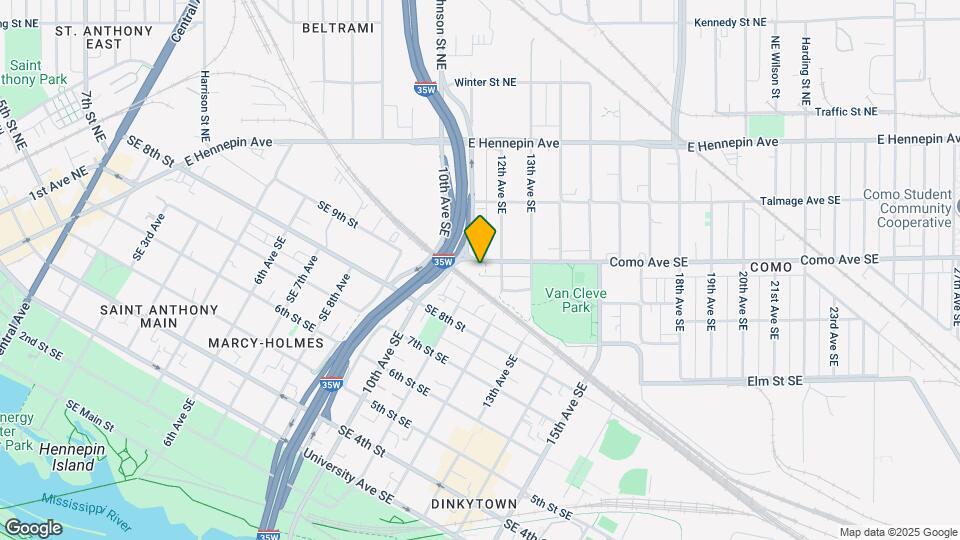 1100 Como Ave SE Mapa y Detalles de la Ubicación